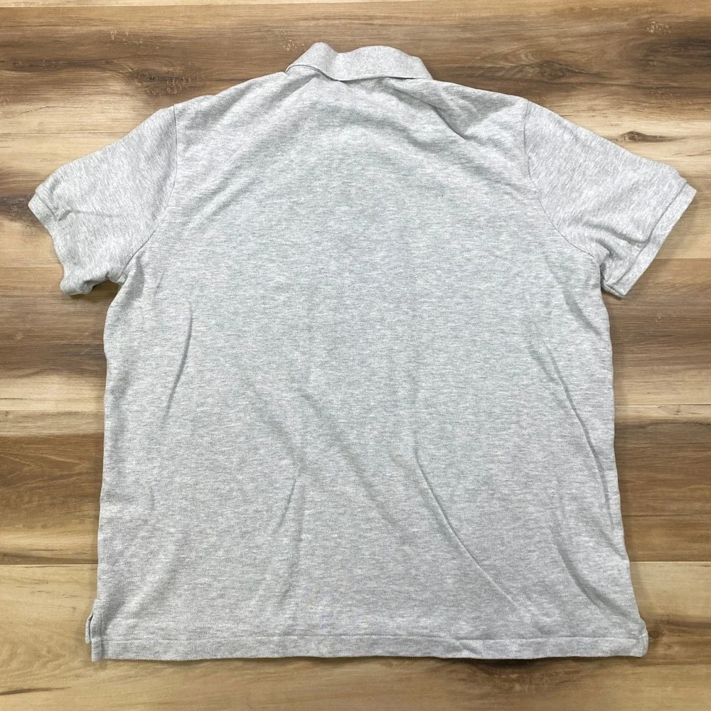 Polo Ralph Lauren Polo Shirt Men XL Classic Cotton Pique Gray Minimalist Casual